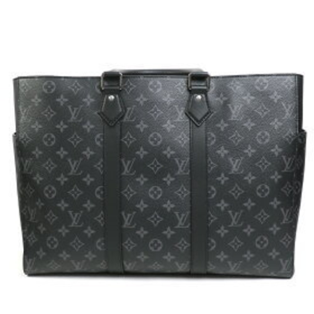 Louis Vuitton FLAT BAG Eclipse Black Noir Black Tote Duffle Large LV